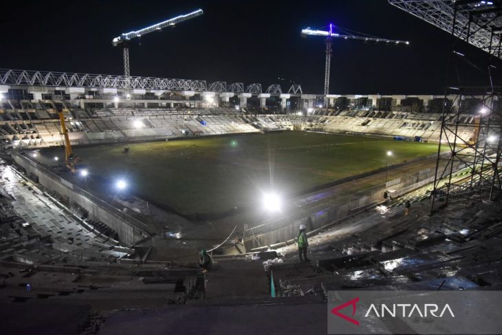 Progres pembangunan Stadiom Utama untuk PON XXI