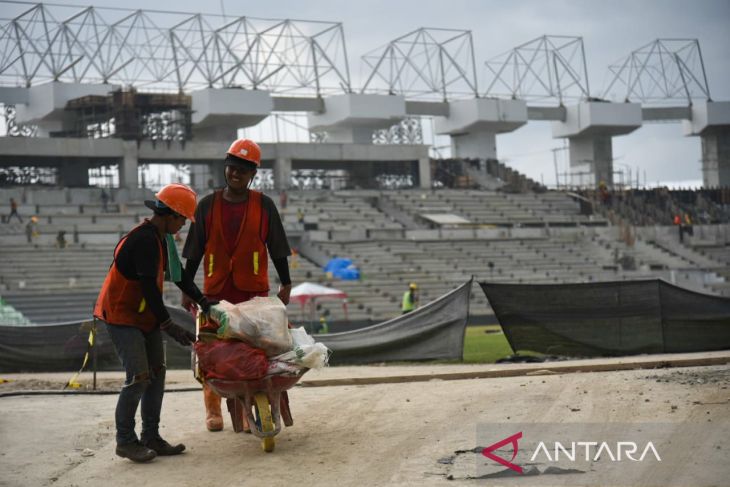 Progres pembangunan Stadiom Utama untuk PON XXI