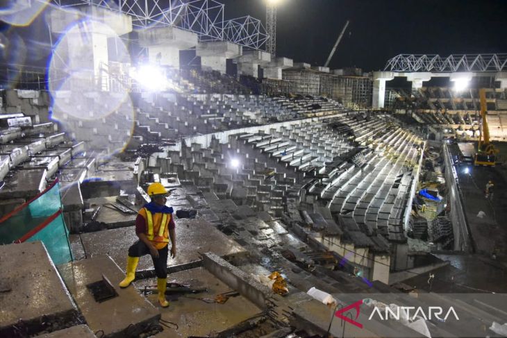 Progres pembangunan Stadiom Utama untuk PON XXI