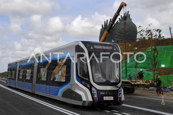 Uji coba kereta Otonom di IKN