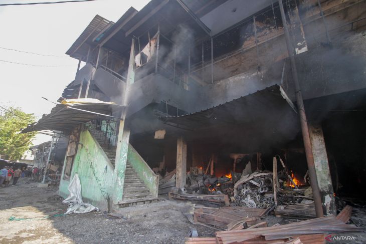 Kebakaran Pasar Induk Krian Sidoarjo