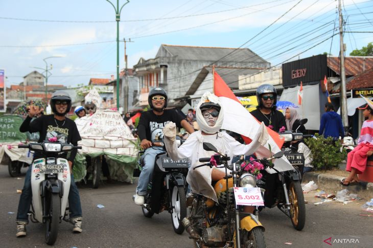 Semarak Karnaval HUT Ke-79 RI di Bangka Selatan