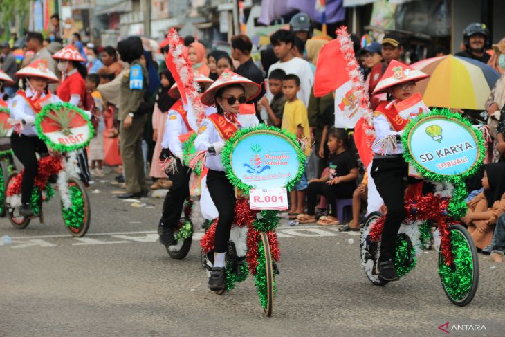 Semarak Karnaval HUT Ke-79 RI di Bangka Selatan