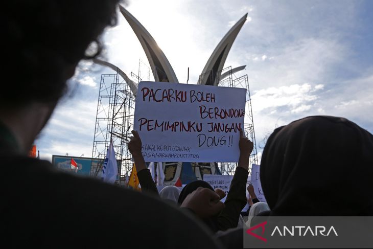 FOTO - Aksi mahasiswa menjaga marwah konstitusi di Aceh