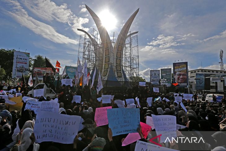 FOTO - Aksi mahasiswa menjaga marwah konstitusi di Aceh