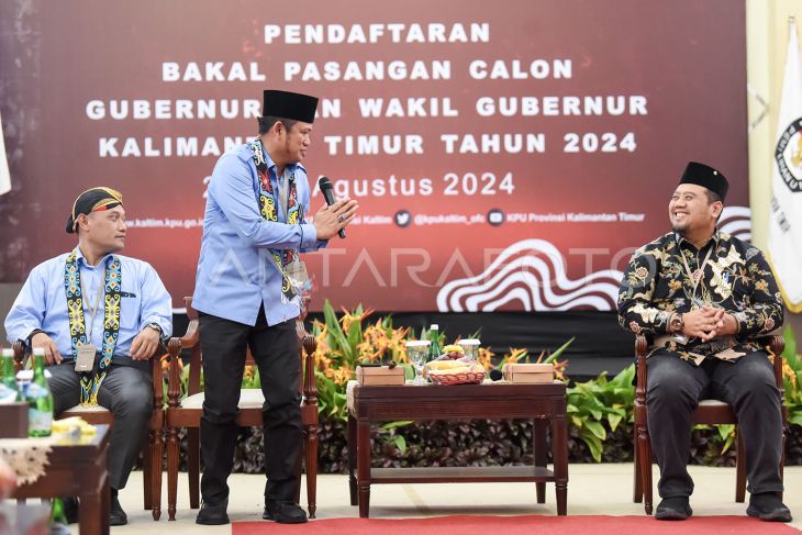 Rudy Mas'ud- Seno Aji daftar Pilkada Kaltim 2024