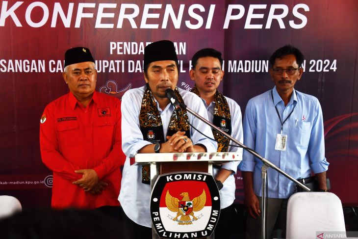 Pendaftaran pasangan bakal calon bupati Madiun