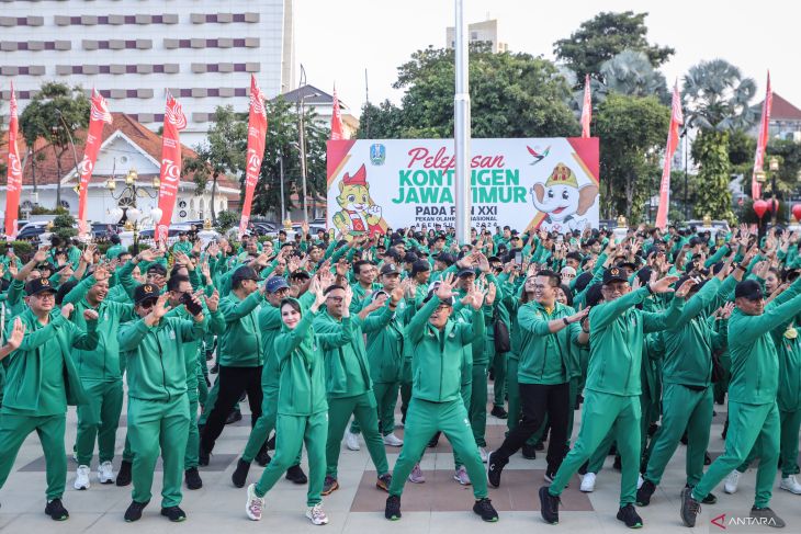 Pelepasan kontingen Jatim untuk PON XXI Aceh-Sumut