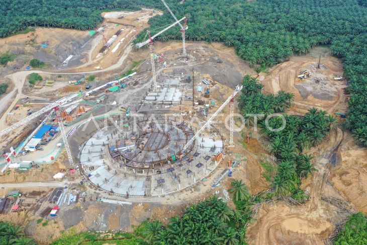 Progres pembangunan Masjid Negara IKN