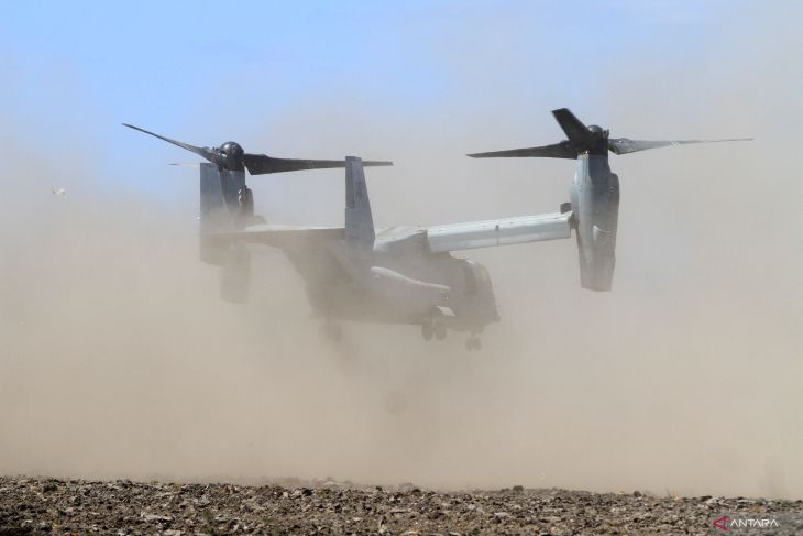 Pesawat Bell Boeing V-22 Osprey latihan Mobile Udara