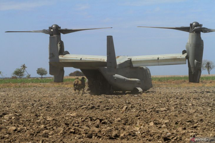 Pesawat Bell Boeing V-22 Osprey latihan Mobile Udara