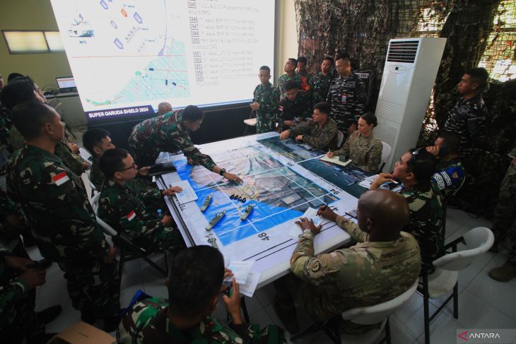 Simulasi taktis permainan lantai Latgabma Super Garuda Shield