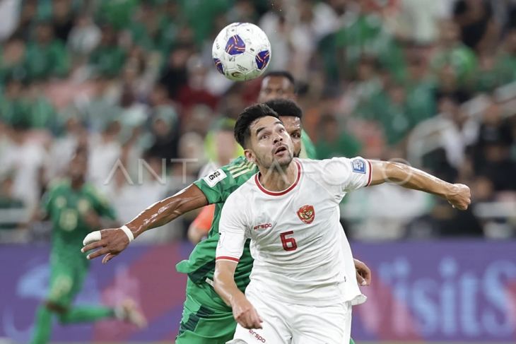 Timnas Indonesia tahan imbang Arab Saudi 1-1