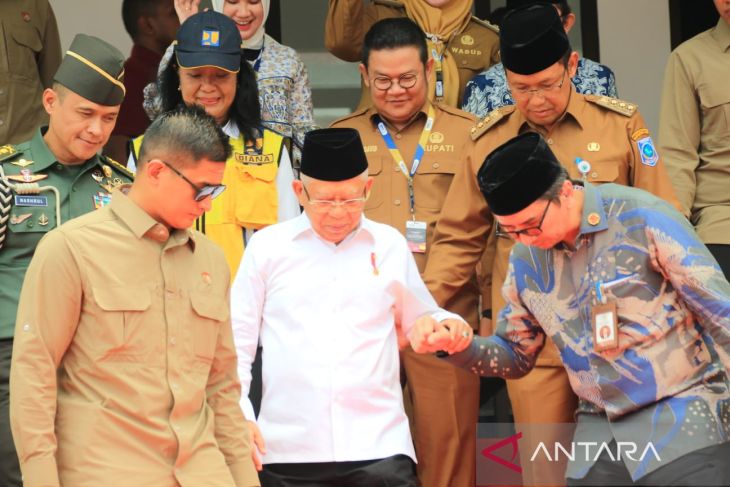 Wapres Ma'ruf Amin resmikan Pasar Toboali