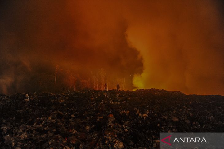 Kebakaran di TPSA Bagendung Cilegon