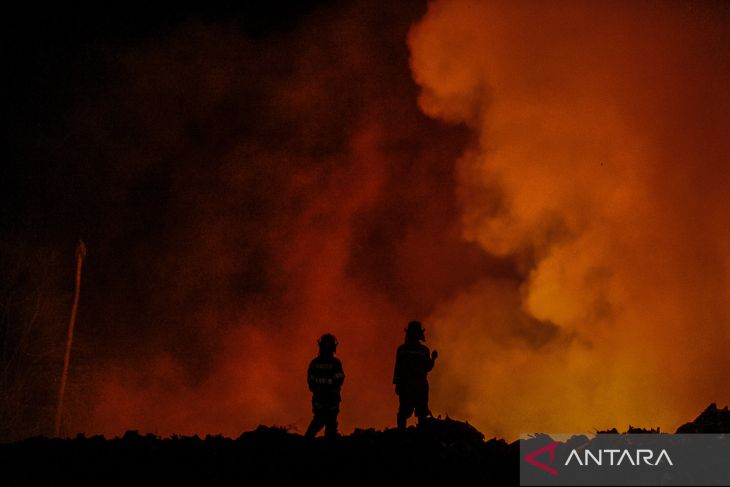 Kebakaran di TPSA Bagendung Cilegon