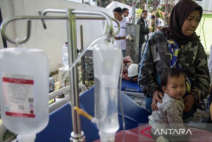 Korban gempa kertasari Kabupaten Bandung