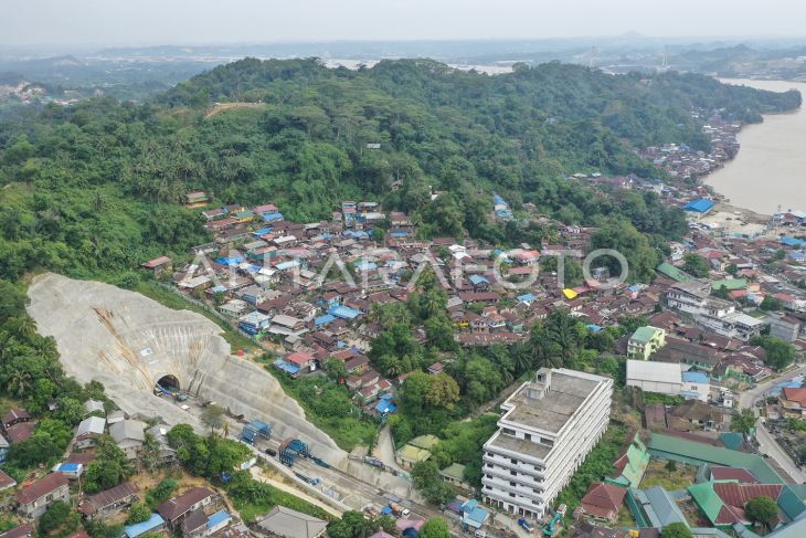 Progres pembangunan terowongan Samarinda