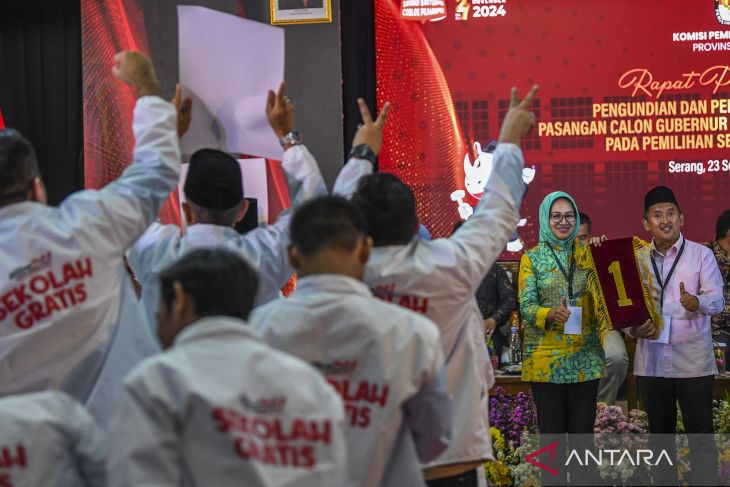 Penetapan nomor urut pasangan cagub-cawagub Banten