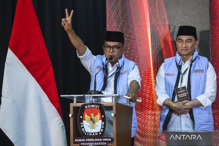 Penetapan nomor urut pasangan cagub-cawagub Banten