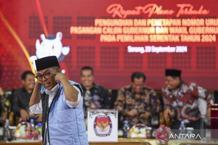 Penetapan nomor urut pasangan cagub-cawagub Banten