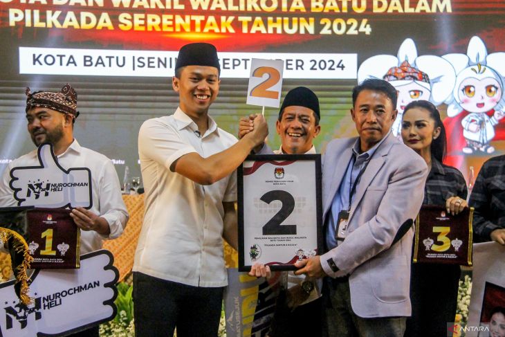 Penetapan nomor urut pasangan calon pada Pilkada Kota Batu