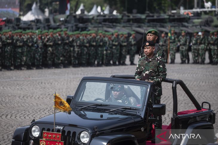 Peresmian Batalyon Infranteri penyangga daerah rawan