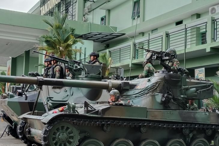 Upacara HUT ke- 79 TNI di Kalimantan Barat