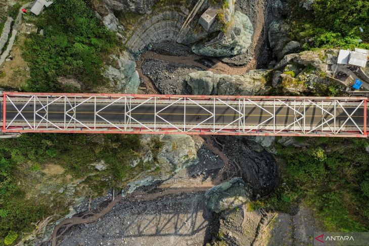 Rekor MURI Jembatan Pratt Truss terpanjang di Indonesia