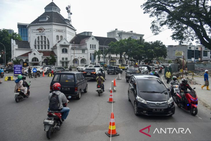 Pengalihan arus lalu lintas di Medan