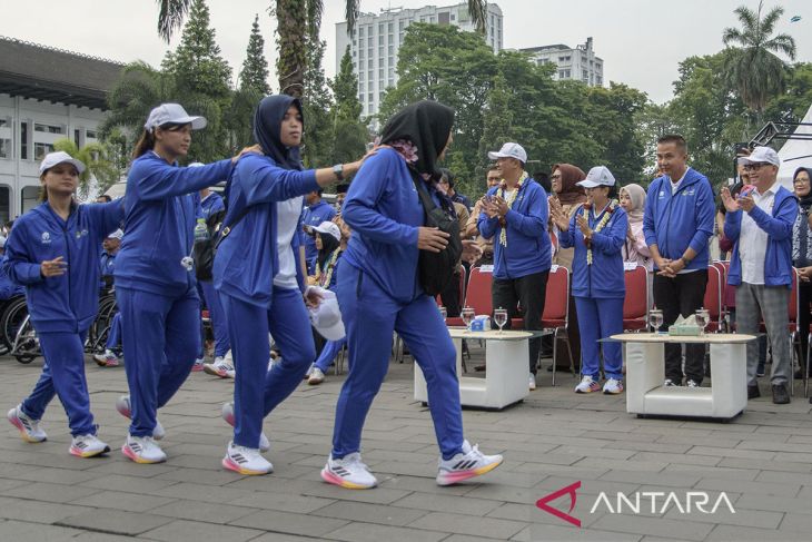 Penerimaan dan pembubaran kontingen Jabar Peparnas 2024