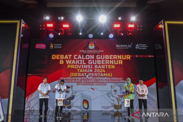 Debat pertama Pilkada Banten