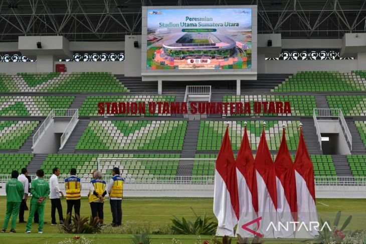 Presiden Joko Widodo resmikan Stadion Utama Sumatera Utara