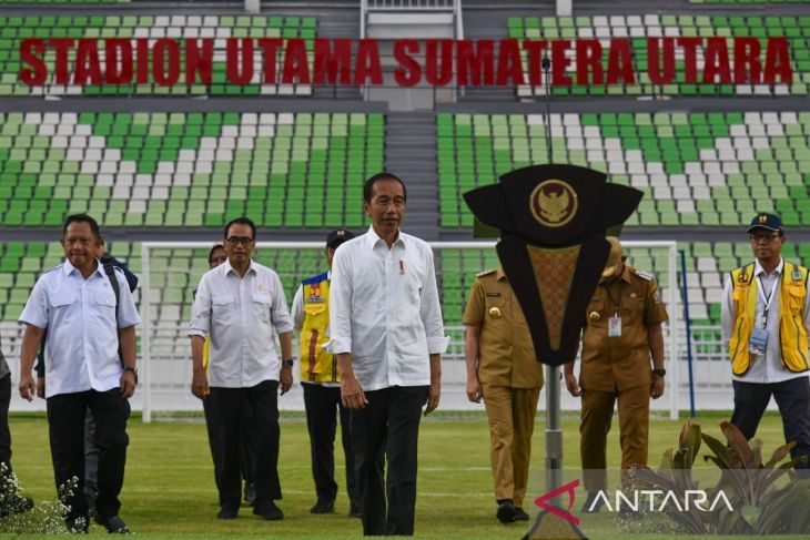 Presiden Joko Widodo resmikan Stadion Utama Sumatera Utara