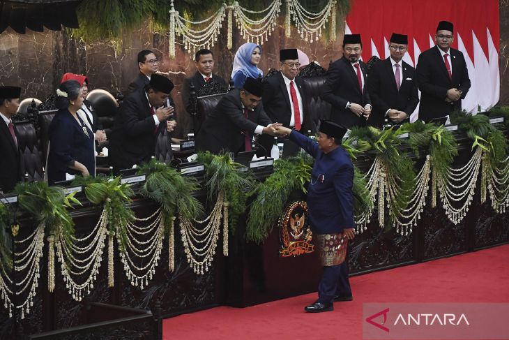 Pidato perdana Presiden Prabowo Subianto