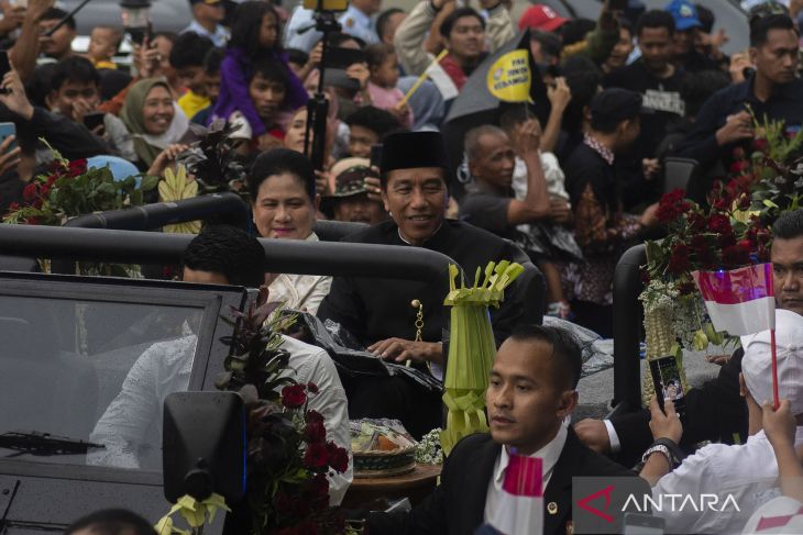 Presiden ketujuh RI Joko Widodo pulang ke Solo