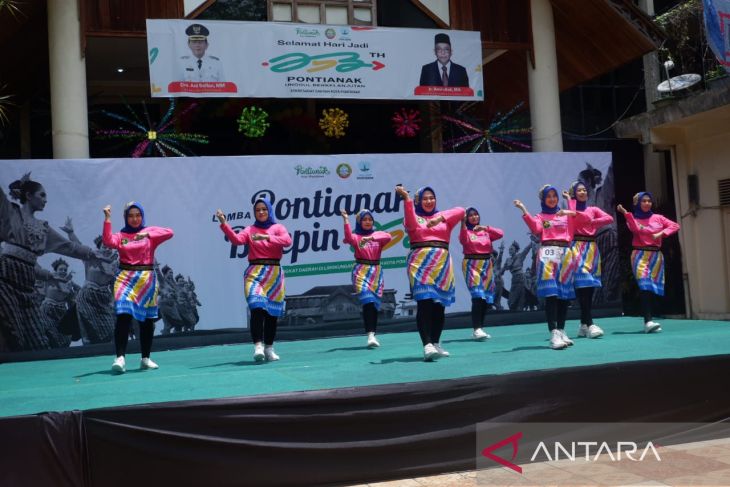 Lomba Tari Japin  memperingati HUT ke-253 Kota Pontianak