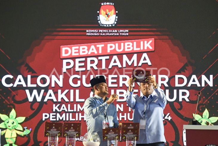 Debat pertama Pilgub Kaltim 2024