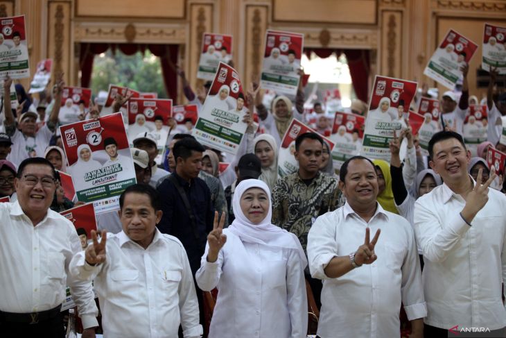 Deklarasi aliansi transportasi se Jawa Timur dukung Khofifah-Emil