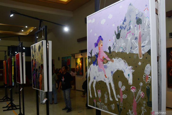 Pameran lukisan Pancer Art Exhibition di Ngawi