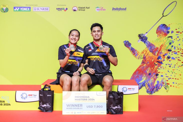 Amri-Nita juara ganda campuran Indonesia Masters 2024