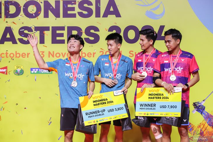 Rahmat-Yere juara ganda putra Indonesia Masters 2024