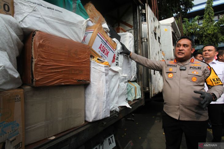 Hasil pengungkapan kasus rokok ilegal