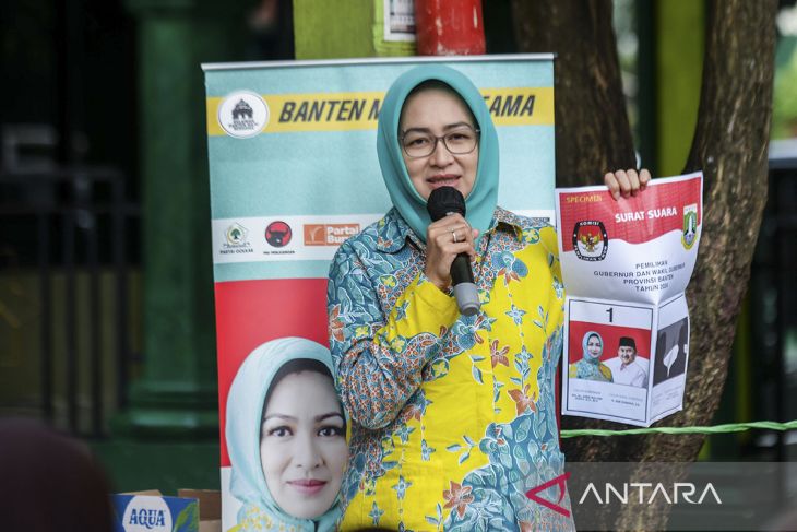 Kampanye cagub Airin di Kabupaten Serang