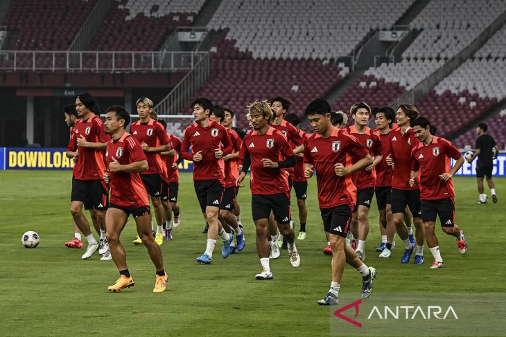 Latihan resmi Timnas Jepang