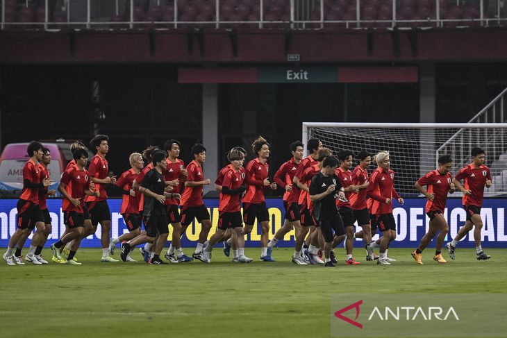 Latihan resmi Timnas Jepang