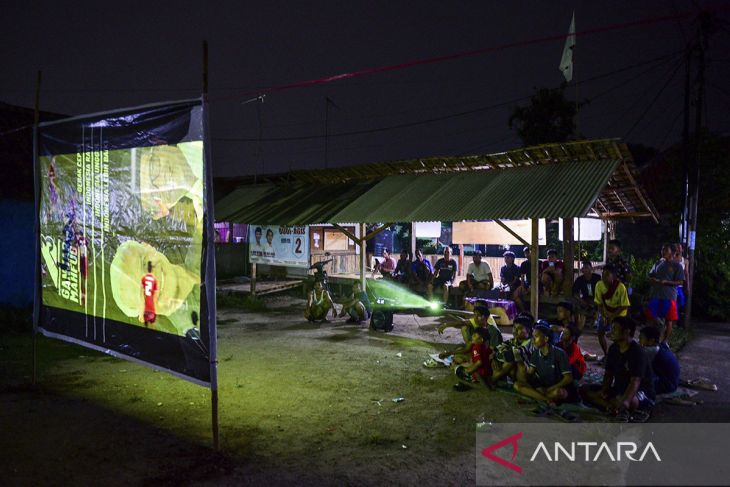 Nobar Timnas Indonesia lawan Jepang di Kota Serang