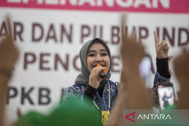 Kampanye cawagub Gita KDI di Indramayu