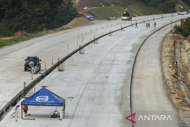 Progres pembangunan tol Serang-Panimbang seksi II