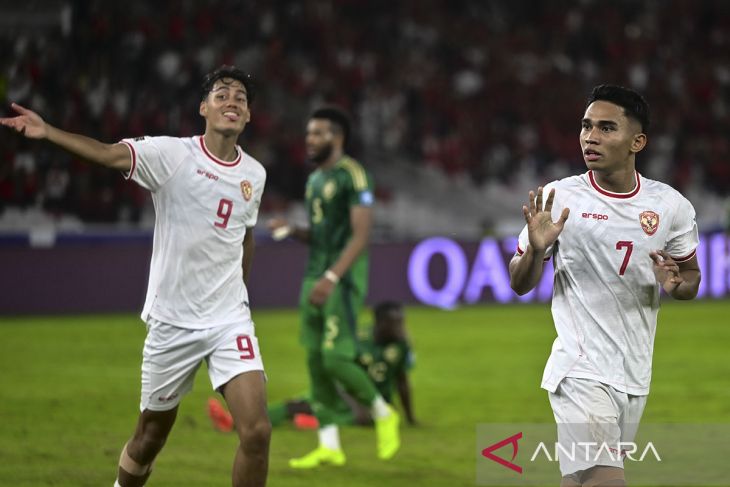 Dua gol Marselino Ferdinan bawa Indonesia menang atas Arab Saudi